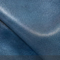 Medium Gather Bag Set in double-dyed navy leather with a light blue contrast.