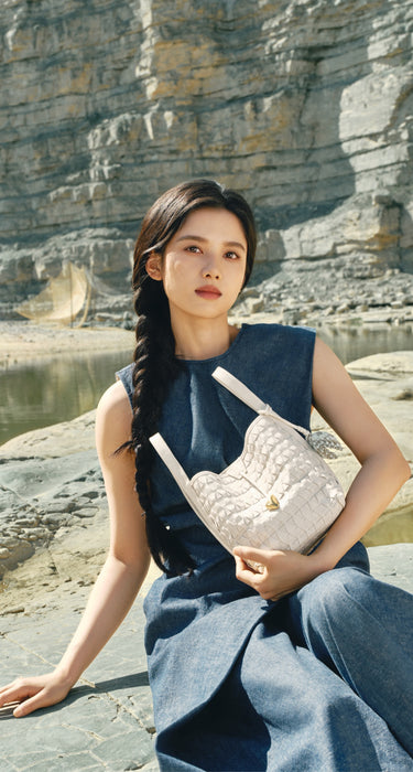 Songmont 崧 黒檀色 抽ひもトート 手提げ ショルダーバッグ Songmont®–Official Store | Authentic Quality Assured
