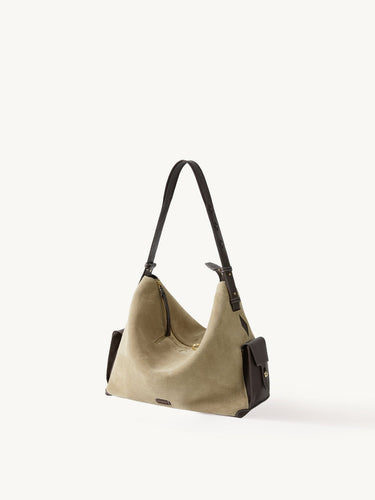 Large Yore Hobo Bag Songmont Dune Suede 