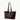 Large Yore Tote Bag in Raisin color, made of pebble-grained leather with gold hardware.
