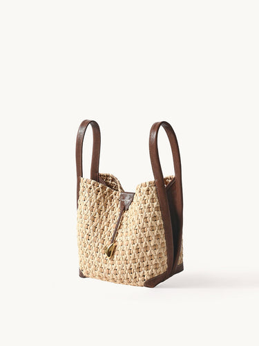 Lattice Bucket Bag Songmont Reed Yellow 