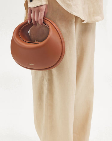 Eco Caramel Luna Bag (vegan leather) with "Songmont" logo.