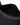 Black vegan leather Luna Bag interior with textured material and magnetic snap closure