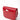 Red leather crossbody bag with a visible front pocket holding a smartphone and the embossed "Songmont" logo.