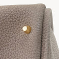 Medium Song Bag in Haze, textured nubuck leather with gold 'song mont' logo detail.