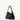 Medium Yore Hobo Bag in Onyx Grain full-grain leather with white stitching and gold hardware.