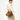 Ochre suede Small Gather Bag Set on woman wearing distressed sweater and linen pants