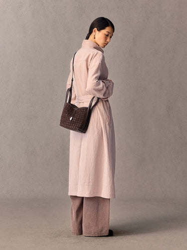 Small Lattice Bucket Bag Songmont 