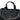 Black Small Yore Duffle Bag: textured leather, white stitching, brass hardware. Songmont travel bag.
