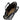 Small Yore Duffle Bag in Onyx, black leather with white stitching, open interior compartments, gold zipper.