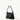Small Yore Hobo Bag in Onyx: Vegetable-tanned leather with white stitching and gold hardware.