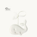 Vegan Charm in Whale color, made from recycled ocean plastic. Features Global Recycled Standard certification.