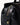 Black Yore Baguette Bag with gold zipper and white stitching, vegetable-tanned leather